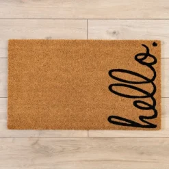 Hello Side Coir Doormat-Kirkland's Home Cheap