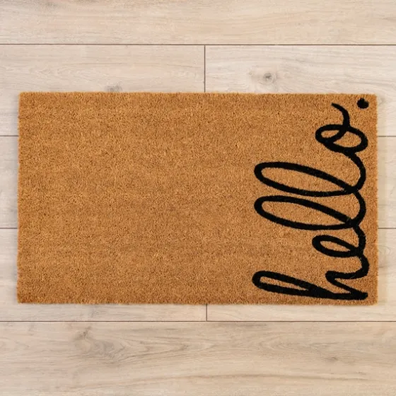 Hello Side Coir Doormat-Kirkland's Home Cheap