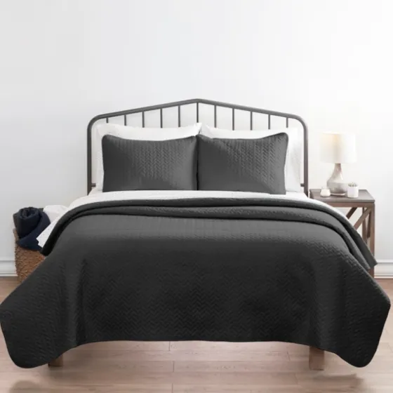 Herring Quilted 3-Pc. Twin Coverlet Set-Kirkland's Home Discount