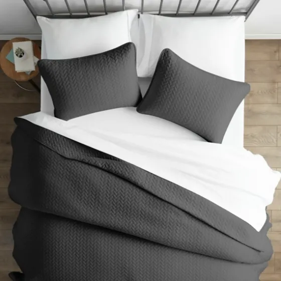 Herring Quilted 3-Pc. Twin Coverlet Set-Kirkland's Home Discount