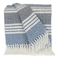 Herringbone Multi Striped Throw-Kirkland's Home Fashion