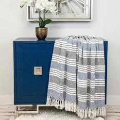Herringbone Multi Striped Throw-Kirkland's Home Fashion