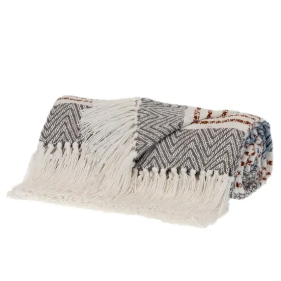 Herringbone Multi Striped Throw-Kirkland's Home Discount