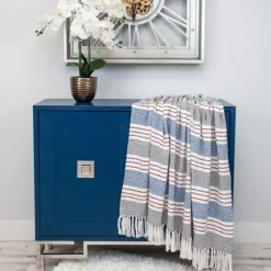 Herringbone Multi Striped Throw-Kirkland's Home Discount