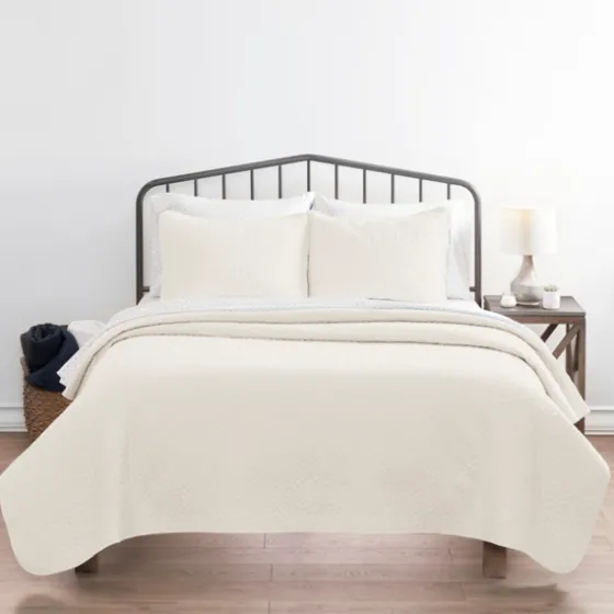 Herringbone Quilted 3-Pc. King Coverlet Set-Kirkland's Home Best
