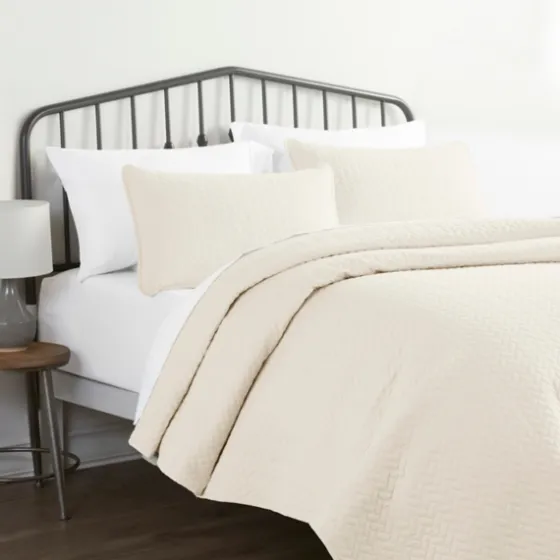 Herringbone Quilted 3-Pc. Queen Coverlet Set-Kirkland's Home Best