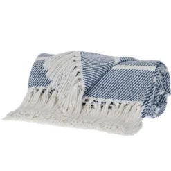 Herringbone Striped Throw-Kirkland's Home Outlet