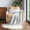 Herringbone Throw With Fringe-Kirkland's Home Sale