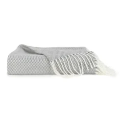 Herringbone Throw With Fringe-Kirkland's Home Sale