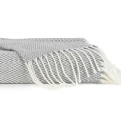 Herringbone Throw With Fringe-Kirkland's Home Sale