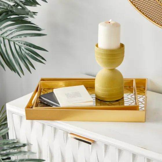 Hexagon Large Print 2-Pc. Tray Set-Kirkland's Home Flash Sale