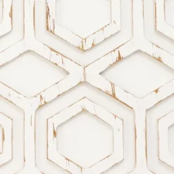 Hexagon White Wood Plaque-Kirkland's Home Best Sale