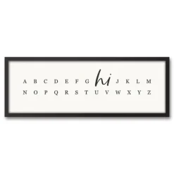 Hi Alphabet Framed Canvas Wall Plaque-Kirkland's Home Fashion