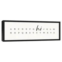 Hi Alphabet Framed Canvas Wall Plaque-Kirkland's Home Fashion