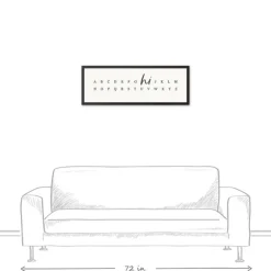Hi Alphabet Framed Canvas Wall Plaque-Kirkland's Home Fashion