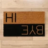 Hi And Bye Two-Toned Doormat-Kirkland's Home Sale