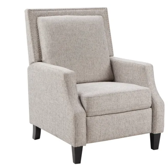 High Back Nail Head Trim Upholstered Recliner-Kirkland's Home Online