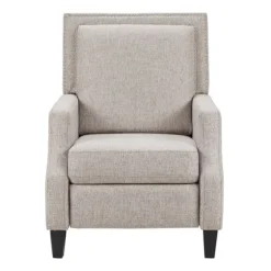 High Back Nail Head Trim Upholstered Recliner-Kirkland's Home Online