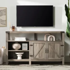 Highboy Barn Door Tv Stand-Kirkland's Home Clearance