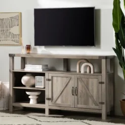 Highboy Barn Door Tv Stand-Kirkland's Home Clearance