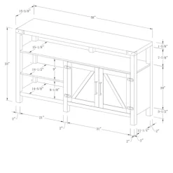 Highboy Barn Door Tv Stand-Kirkland's Home Clearance