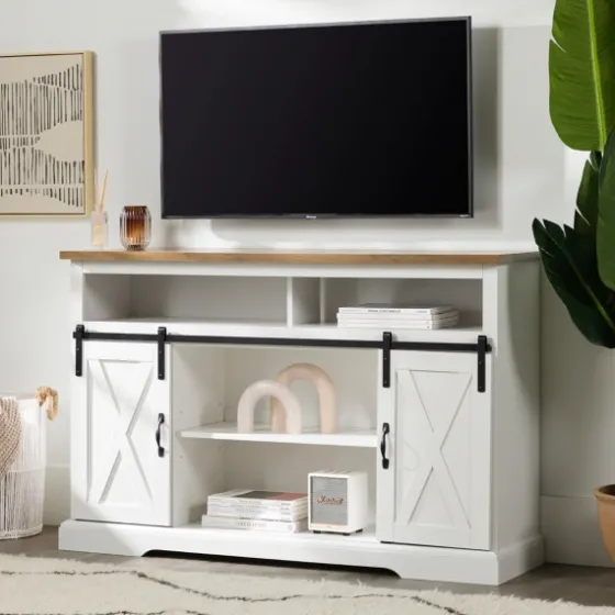 Highboy Sliding Barn Door Media Cabinet-Kirkland's Home Best