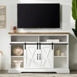 Highboy Sliding Barn Door Media Cabinet-Kirkland's Home Best