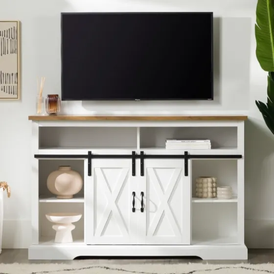 Highboy Sliding Barn Door Media Cabinet-Kirkland's Home Best