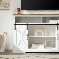 Highboy Sliding Barn Door Media Cabinet-Kirkland's Home Best