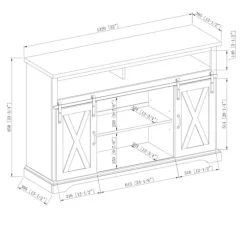 Highboy Sliding Barn Door Media Cabinet-Kirkland's Home Best
