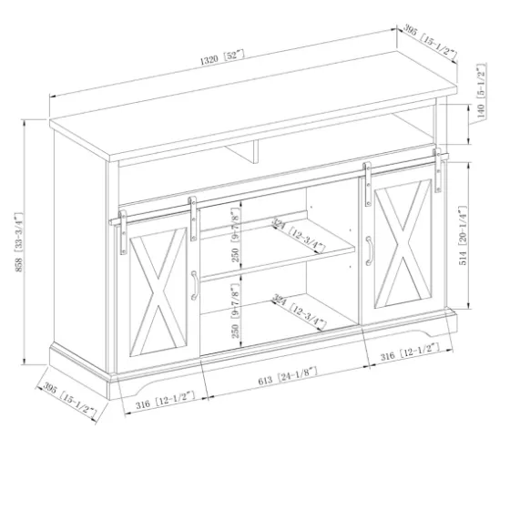 Highboy Sliding Barn Door Media Cabinet-Kirkland's Home Best