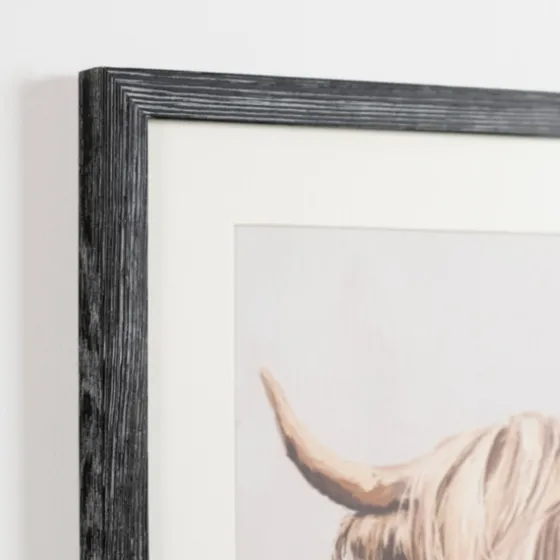 Highland Cow Distressed Framed Art Print-Kirkland's Home Hot