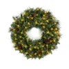 Holiday Pine Needle Cabin Pre-Lit Wreath-Kirkland's Home Online