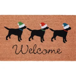 Holiday Pups Welcome Doormat-Kirkland's Home Shop