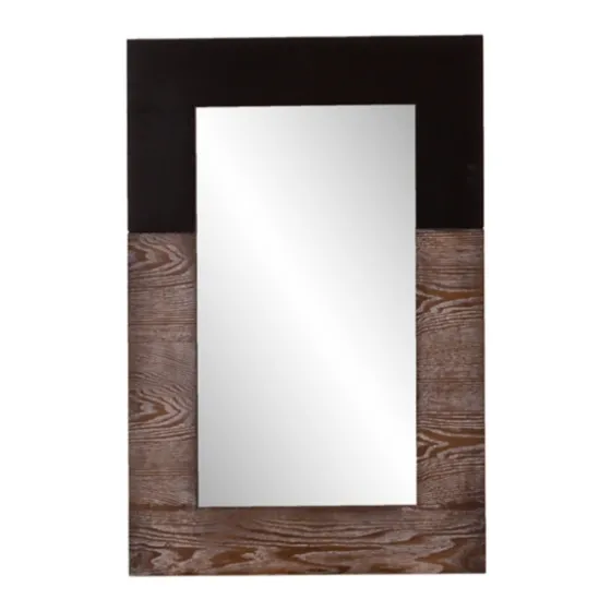 Holly And Martin Burnt Oak And Black Wall Mirror-Kirkland's Home Cheap