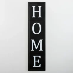 Home Black Metal Vertical Wall Plaque-Kirkland's Home New