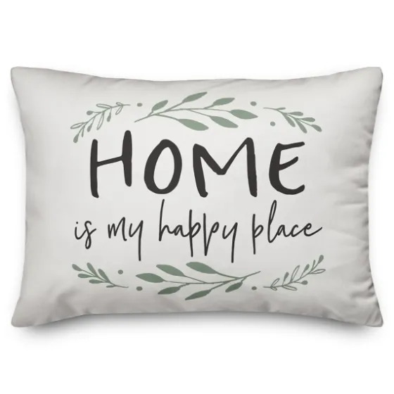 Home Is My Happy Place Pillow-Kirkland's Home Clearance