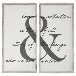Home Is The Story Framed Wall Plaques, Set Of 2-Kirkland's Home Cheap
