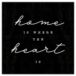 Home Is Where The Heart Is Canvas Wall Plaque-Kirkland's Home Fashion