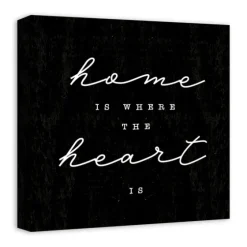 Home Is Where The Heart Is Canvas Wall Plaque-Kirkland's Home Fashion