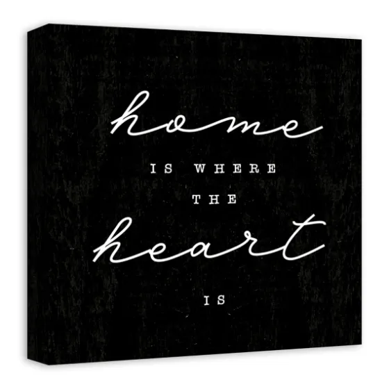 Home Is Where The Heart Is Canvas Wall Plaque-Kirkland's Home Fashion