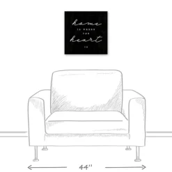 Home Is Where The Heart Is Canvas Wall Plaque-Kirkland's Home Fashion