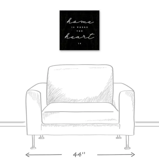 Home Is Where The Heart Is Canvas Wall Plaque-Kirkland's Home Fashion