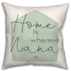 Home Is Wherever Nana Is Sage Pillow-Kirkland's Home Online