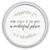 Home Is Wonderful Round Framed Plaque-Kirkland's Home Cheap