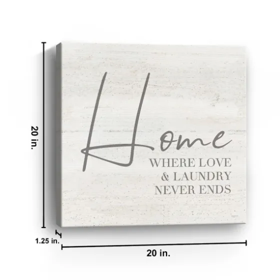 Home Love And Laundry Canvas Art Print-Kirkland's Home Outlet