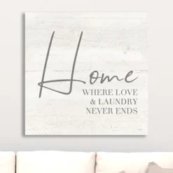 Home Love And Laundry Canvas Art Print-Kirkland's Home Outlet