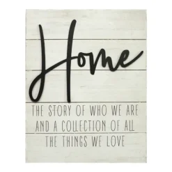 Home Metal On Shiplap Wall Plaque-Kirkland's Home Online