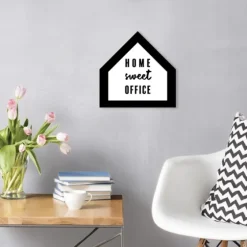 Home Sweet Office House Shaped Canvas Art Print-Kirkland's Home Shop