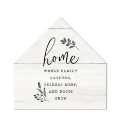 Home Where Family Gathers House Shaped Canvas-Kirkland's Home Shop